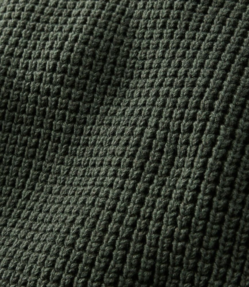 Men's L.L.Bean Organic Cotton Waffle Sweater, Henley - US 3588