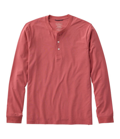 Men's Comfort Stretch Performance® Pima Tee, Long-Sleeve Henley - US 6911