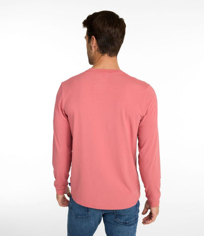 Men's Comfort Stretch Performance® Pima Tee, Long-Sleeve Henley - US 6911