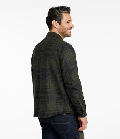 Men's Maine Guide Lightweight Lined Wool Field Shirt, Plaid - US 3276