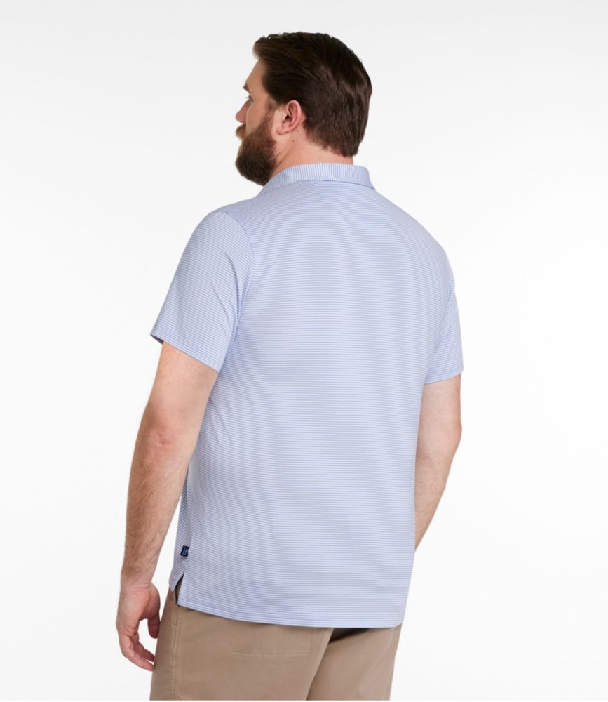 Men's Comfort Stretch Performance® Party Polo, Slightly Fitted, Short-Sleeve, Stripe - US 5564