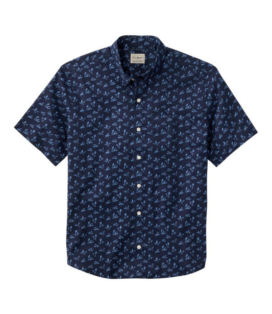Men's Comfort Stretch Performance® Shirt, Short-Sleeve, Slightly Fitted Untucked Fit, Print - US 7868