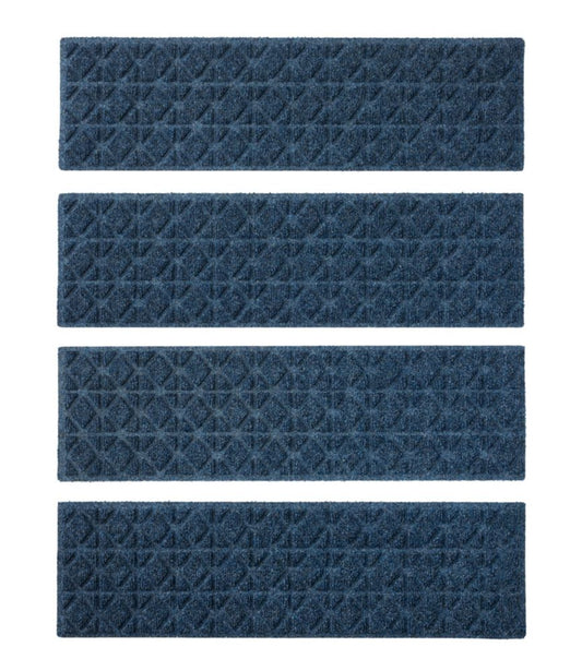 Everyspace Recycled Waterhog Mat, Stair Treads, Set of Four, Tiles - US 3218