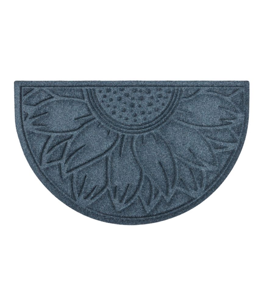 Everyspace Recycled Waterhog Doormat, Half Round, Sunflower - US 9562