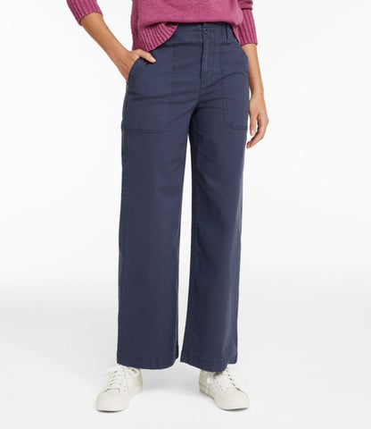 Women's 207 Vintage Cotton Canvas Pants, High-Rise Wide-Leg - US 8977