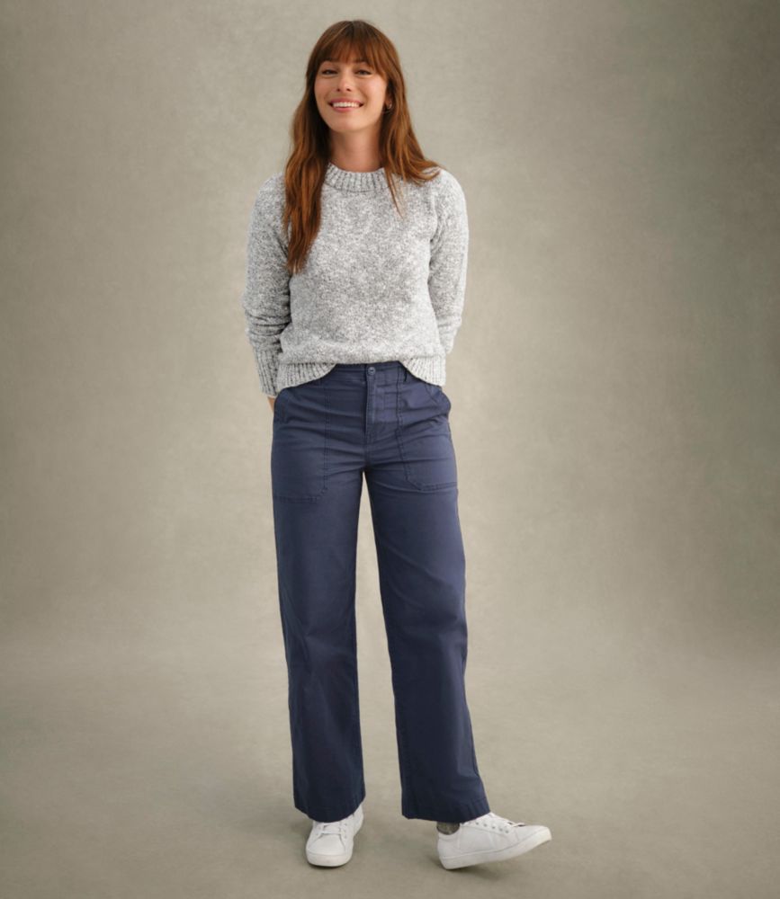 Women's 207 Vintage Cotton Canvas Pants, High-Rise Wide-Leg - US 8977