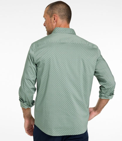 Men's Comfort Stretch Performance® Shirt, Long-Sleeve, Slightly Fitted Untucked Fit, Print - US 5782