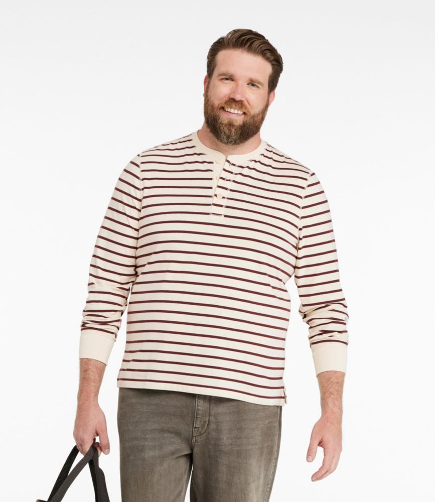 Men's Signature Northwoods Henley, Long-Sleeve, Stripe - US 0299