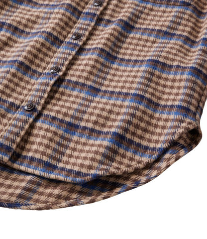 Women's Signature 1933 Collarless Chamois Tunic, Plaid - US 4773