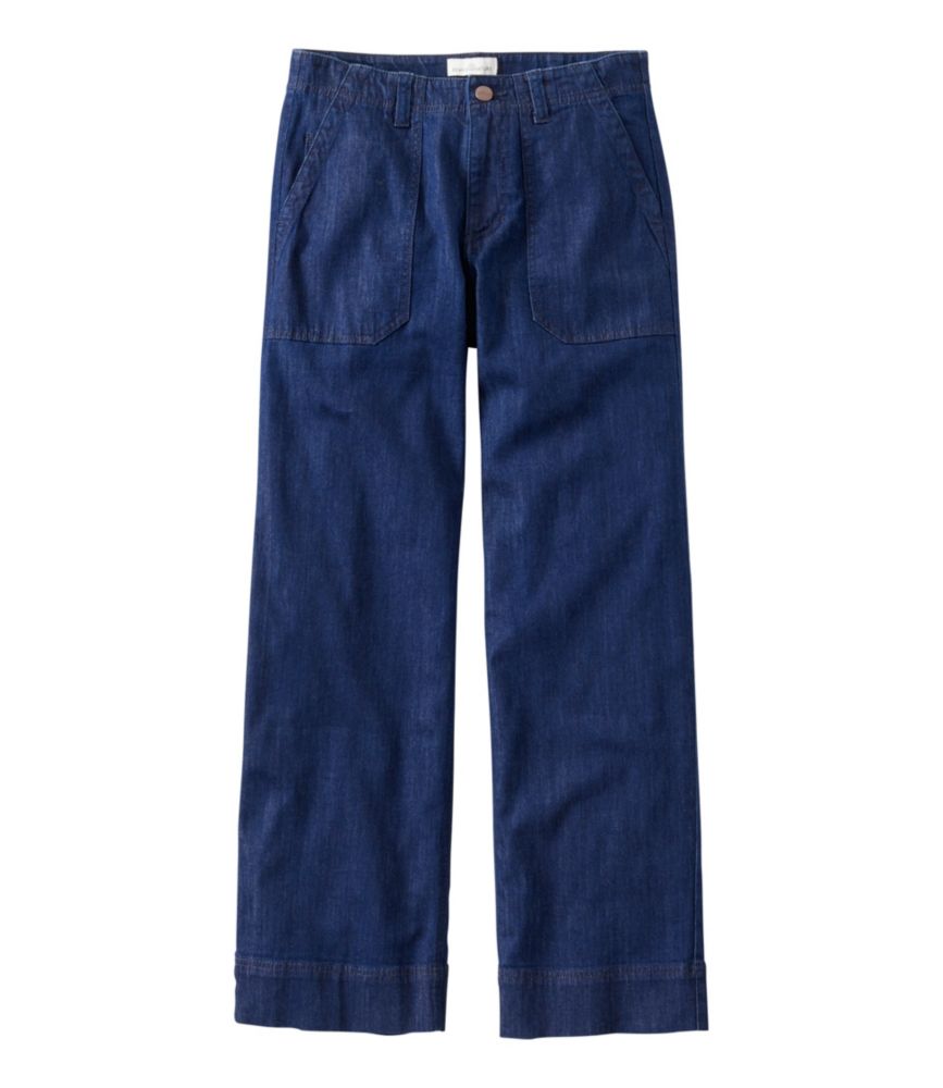 Women's Signature Utility Jeans, Mid-Rise Wide-Leg Ankle - US 5895