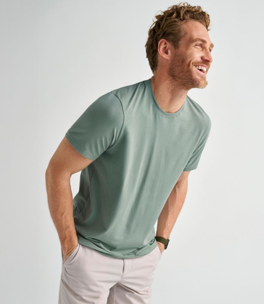 Men's Comfort Stretch Performance® Pima Tee, Short-Sleeve Without Pocket - US 6254