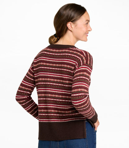 Women's Wicked Soft Cotton/Cashmere Crewneck Sweater, Pattern - US 0887