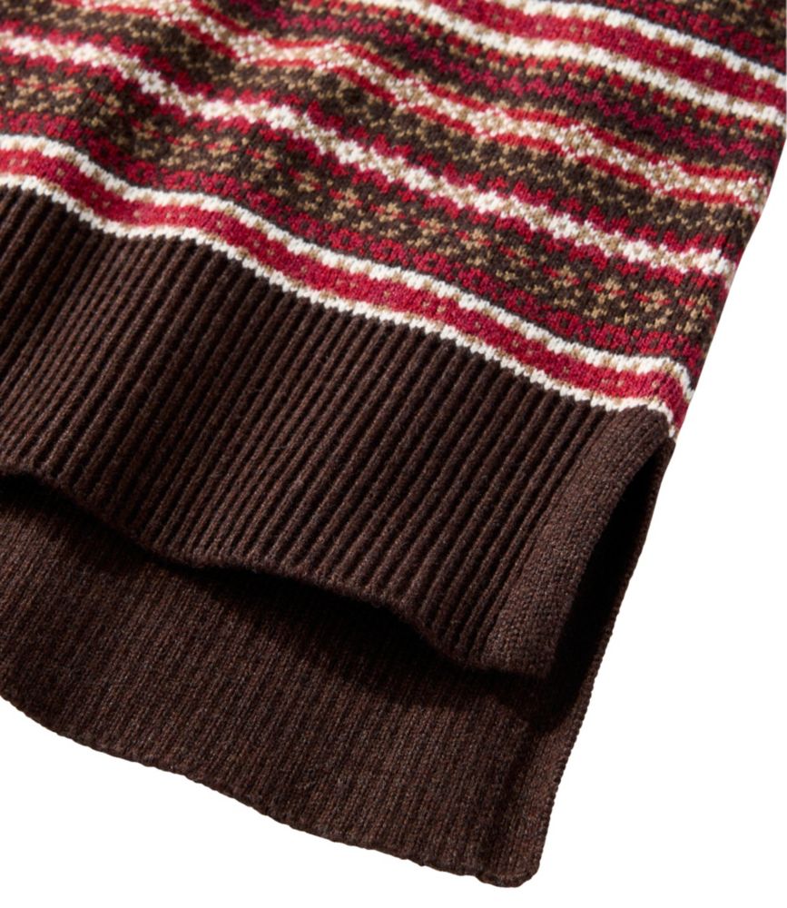 Women's Wicked Soft Cotton/Cashmere Crewneck Sweater, Pattern - US 0887
