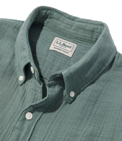Men's Cloud Gauze Shirt, Long-Sleeve, Slightly Fitted Untucked Fit - US 0717