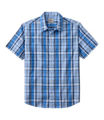 Men's Madras Shirt, Short-Sleeve, Slightly Fitted Untucked Fit - US 9942