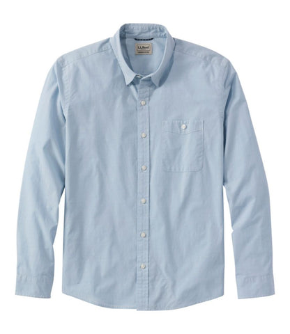 Men's Comfort Stretch Performance® Chambray Shirt, Long-Sleeve, Slightly Fitted Untucked Fit - US 5710