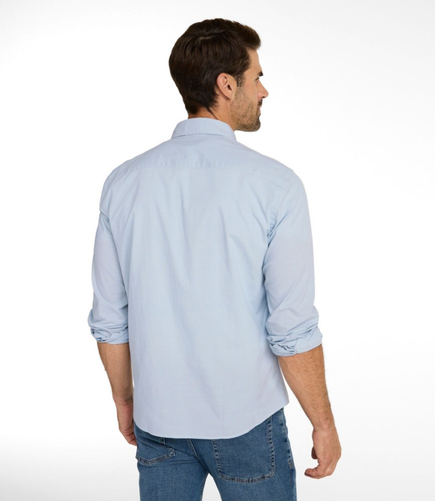 Men's Comfort Stretch Performance® Chambray Shirt, Long-Sleeve, Slightly Fitted Untucked Fit - US 5710