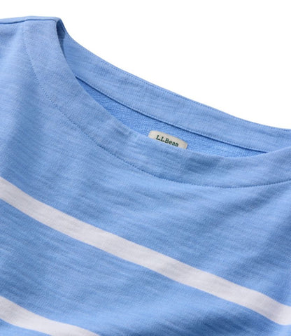 Women's Peaks Island Top, Relaxed Boatneck Long-Sleeve Stripe - US 9201