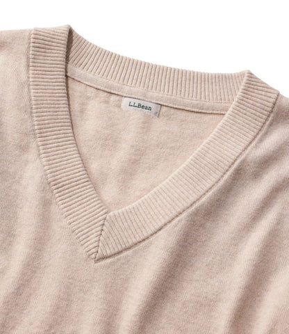 Women's Cotton/Cashmere Sweater, V-Neck - US 0930
