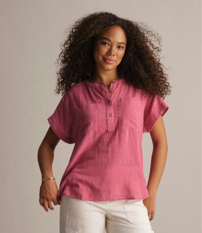 Women's L.L.Bean Day Breeze Shirt, Short-Sleeve Popover - US 7096