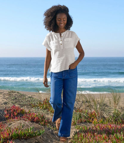 Women's L.L.Bean Day Breeze Shirt, Short-Sleeve Popover - US 5134