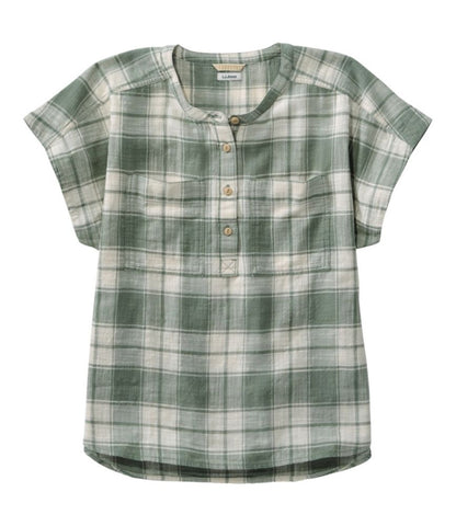 Women's L.L.Bean Day Breeze Shirt, Short-Sleeve Popover - US 4239