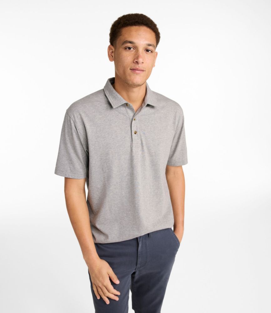 Men's Carefree Unshrinkable Polo, Short-Sleeve, Without Pocket - US 0900