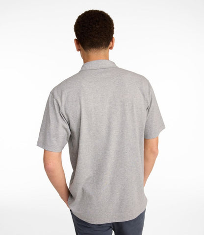 Men's Carefree Unshrinkable Polo, Short-Sleeve, Without Pocket - US 0900