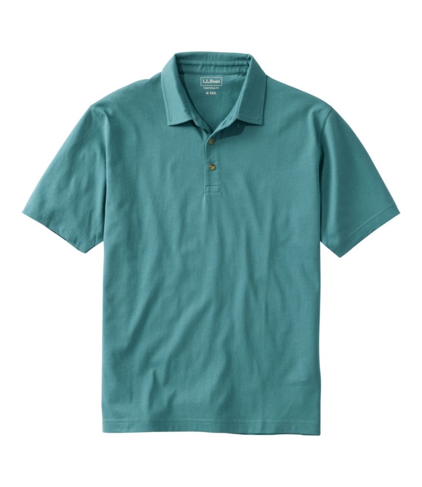 Men's Carefree Unshrinkable Polo, Short-Sleeve, Without Pocket - US 3288