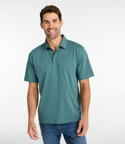Men's Carefree Unshrinkable Polo, Short-Sleeve, Without Pocket - US 3288