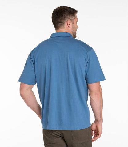 Men's Carefree Unshrinkable Polo, Short-Sleeve, Without Pocket - US 9377