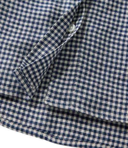 Women's Signature Linen-Blend Button-Front Shirt, Three-Quarter-Length Sleeve - US 4900
