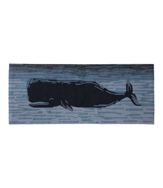 Indoor/Outdoor Vacationland Runner, Coastal Whale - US 4185