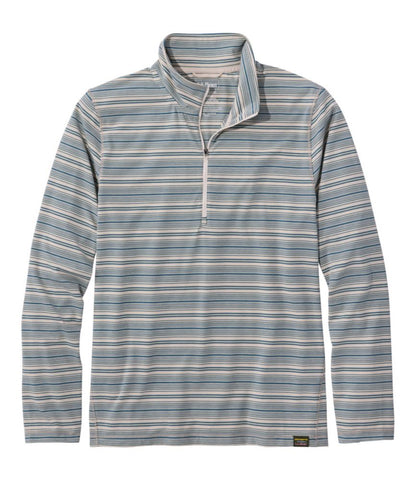 Men's Everyday SunSmart® Tee, Long-Sleeve Quarter-Zip Stripe - US 5925
