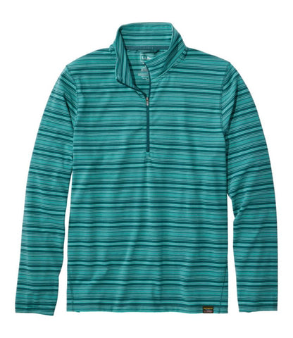 Men's Everyday SunSmart® Tee, Long-Sleeve Quarter-Zip Stripe - US 8152