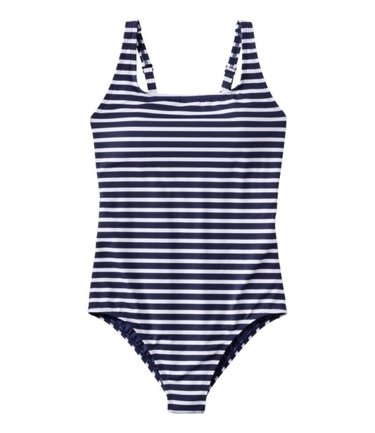 Women's L.L.Bean Coastal Essential Scoop Tanksuit, Print - US 0560