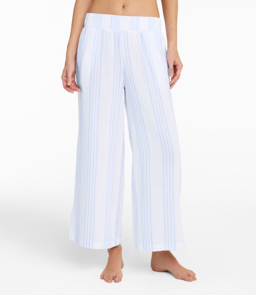 Women's Cloud Gauze Wide-Leg Pants, Stripe - US 0161