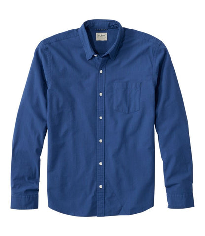Men's Comfort Stretch Performance® Seersucker Shirt, Long-Sleeve, Slightly Fitted Untucked Fit, Stripe - US 8314