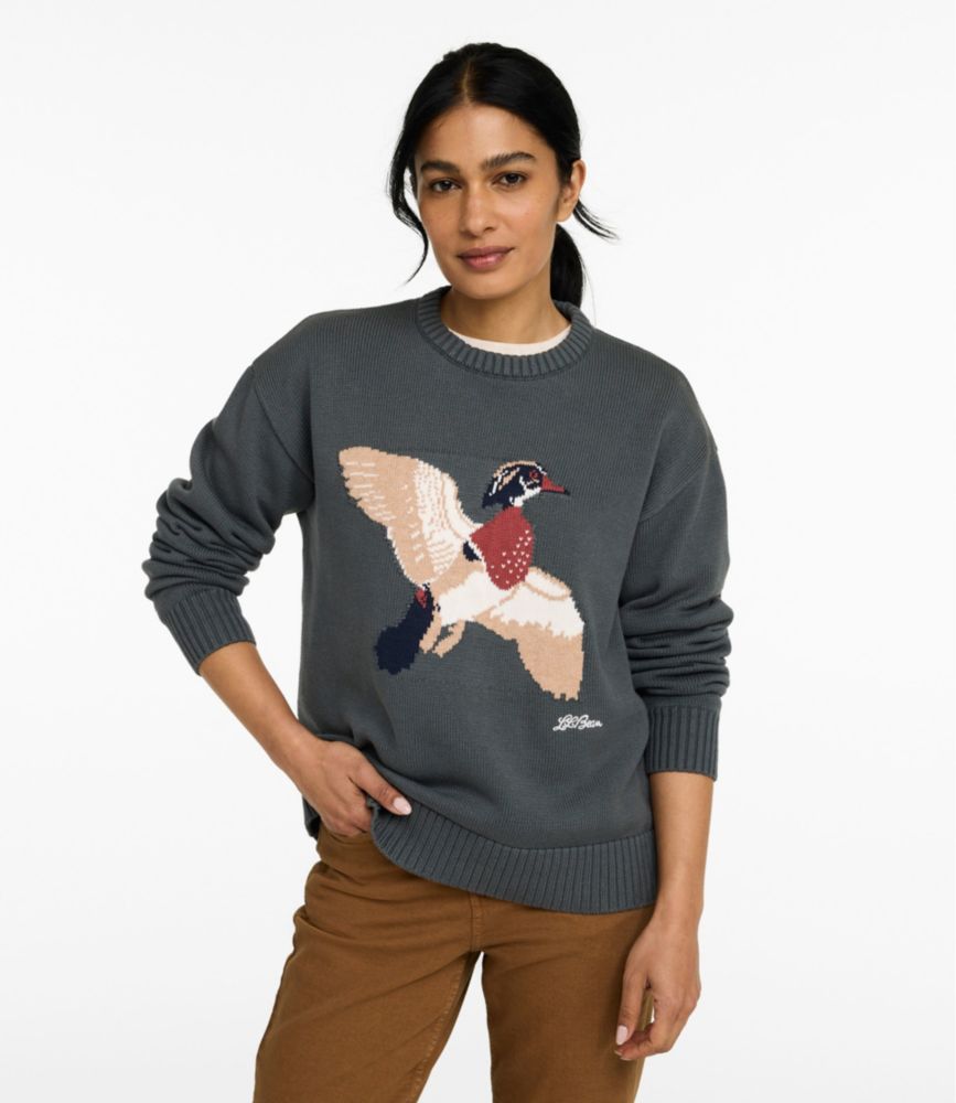 Women's The Original Double L® Sweater, Novelty Crewneck - US 2311