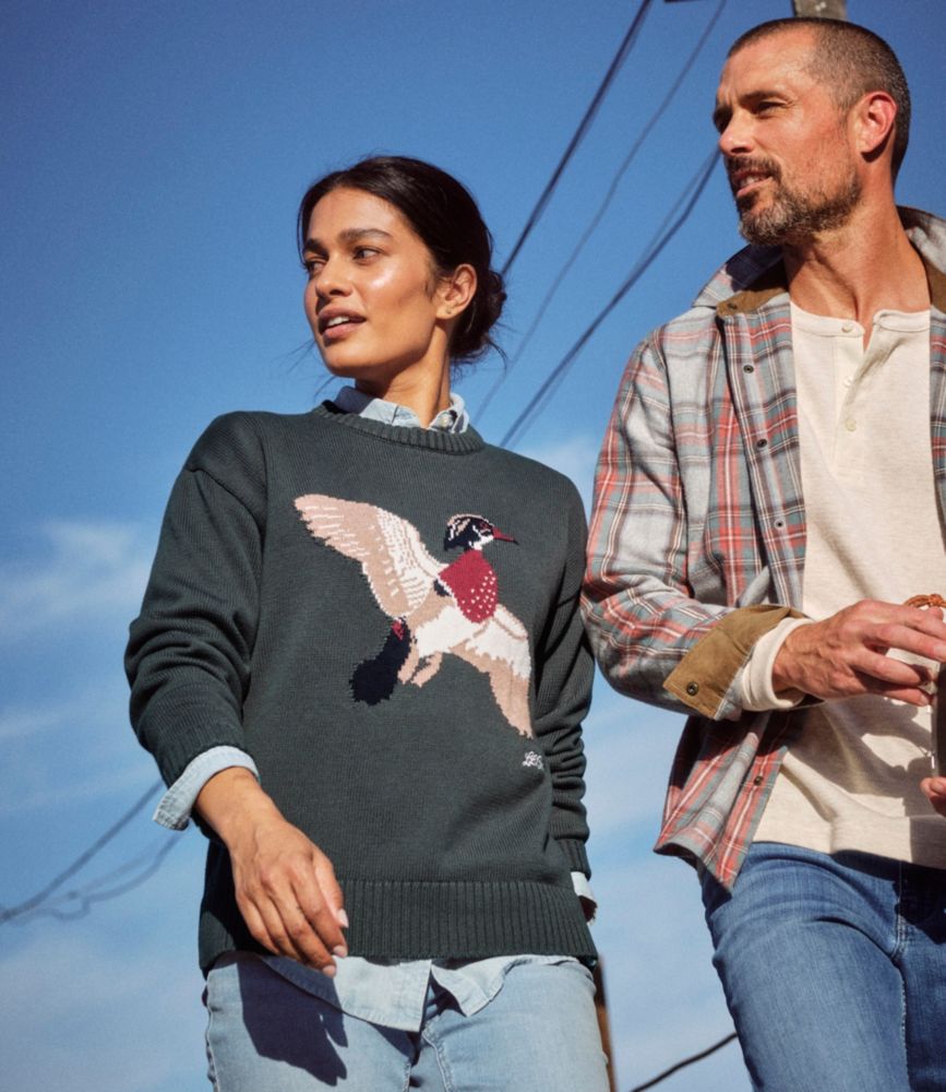 Women's The Original Double L® Sweater, Novelty Crewneck - US 2311