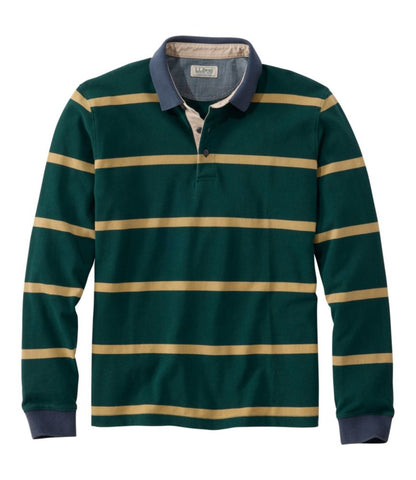 Men's Casco Bay Rugged Polo, Long-Sleeve, Stripe - US 9296