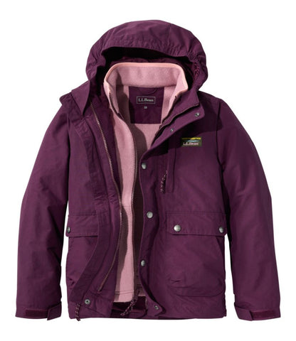 Kids' L.L.Bean Mountain Classic 3-in-1 Fleece Jacket - US 9895