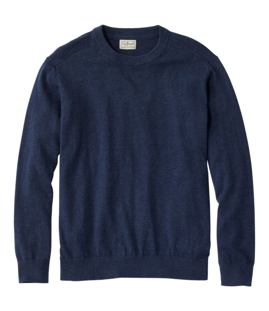 Men's All Seasons Cotton Blend Sweater, Crewneck - US 7227