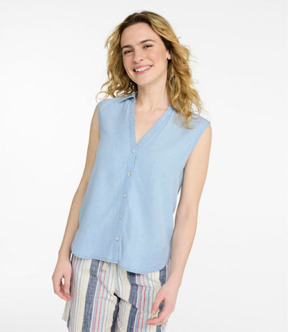 Women's Soft-Washed Sleeveless Shirt - US 9279