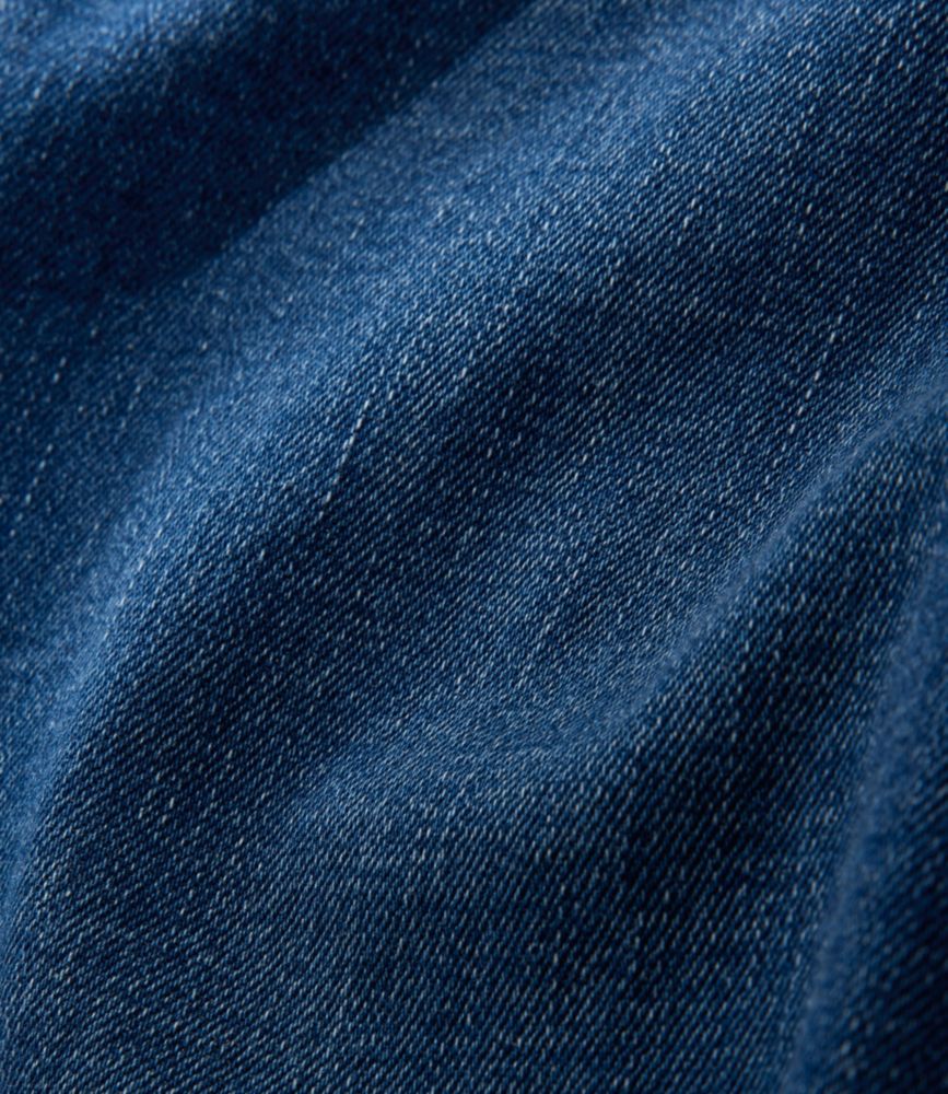 Women's L.L.Bean Go-Anywhere Jeans, Mid-Rise Patch Pocket Wide Straight-Leg - US 9108