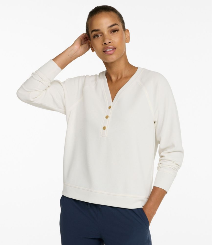 Women's Mountainside Micro Waffle Henley - US 2788