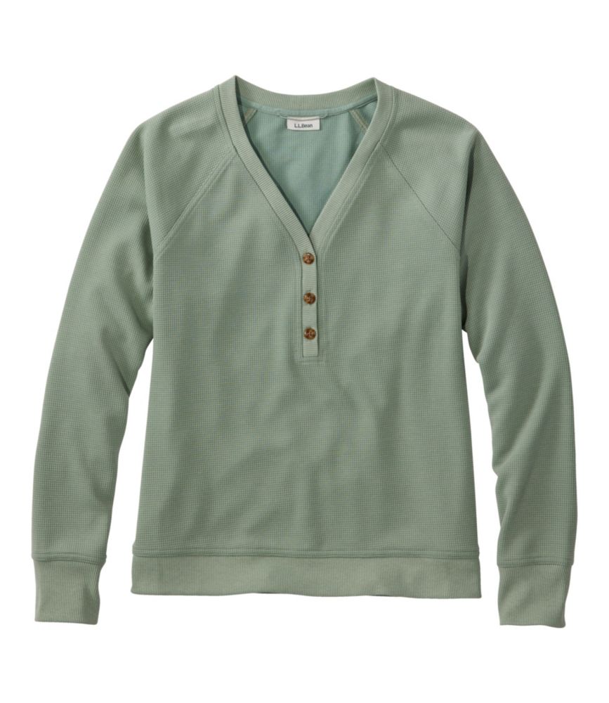 Women's Mountainside Micro Waffle Henley - US 2318