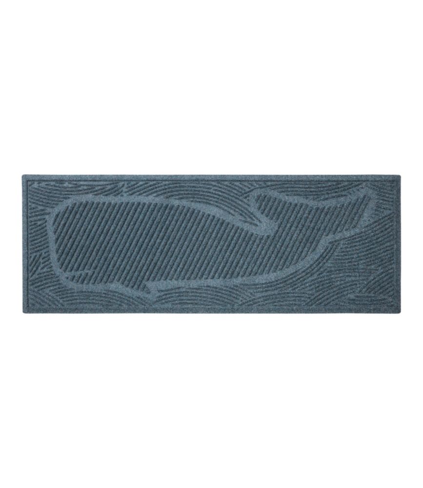 Everyspace Recycled Waterhog Wide Doormat, Swimming Whale - US 5557