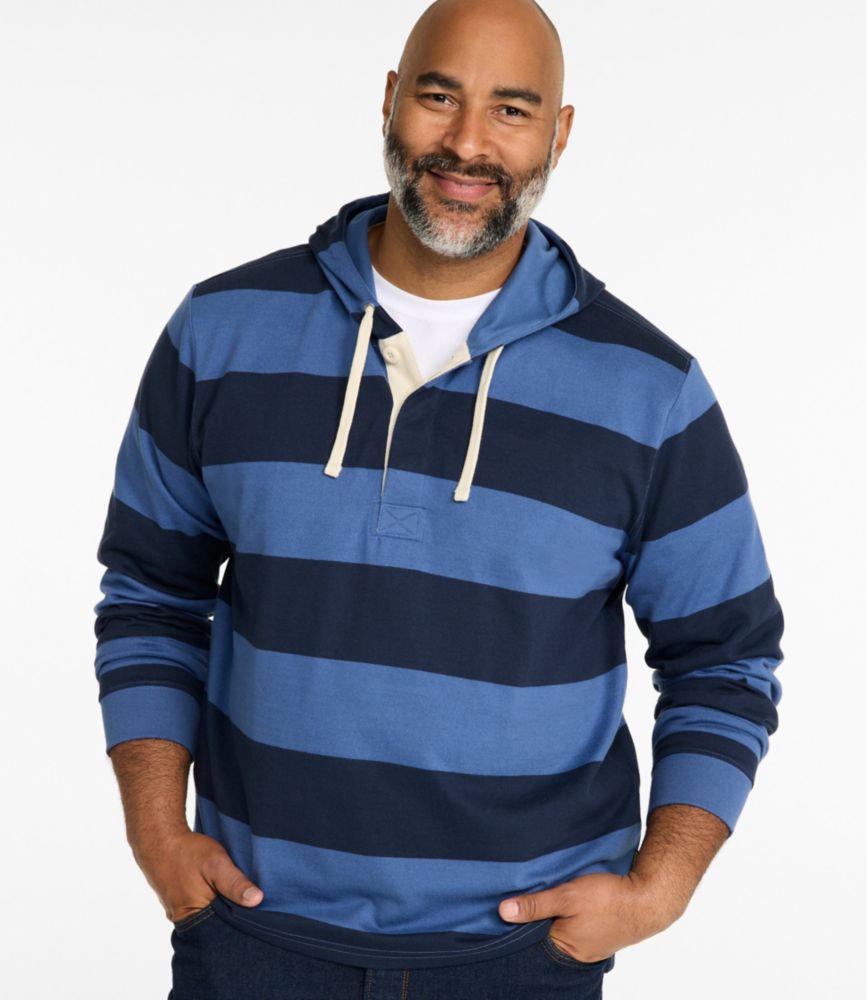 Men's Bean's Vintage Soft Rugby Hoodie - US 6188