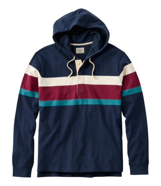 Men's Bean's Vintage Soft Rugby Hoodie - US 5612